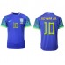 Cheap Brazil Neymar Jr #10 Away Football Shirt World Cup 2022 Short Sleeve